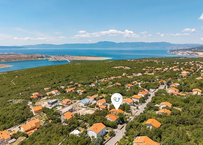 Natali With Pool And Sea View - Happy Apartman