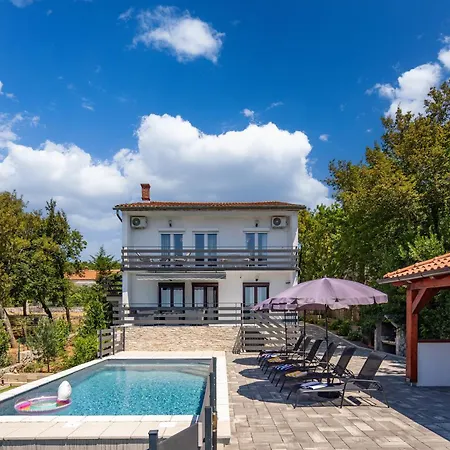 Natali With Pool And Sea View - Happy Appartement